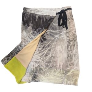 Simply Vera Vera Wang Abstract Skirt - Black, Gray, Yellow